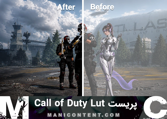 پریست رنگ تدوین ندای وظیفه سینمایی اکشن بازی Call of Duty Games lut pack priest